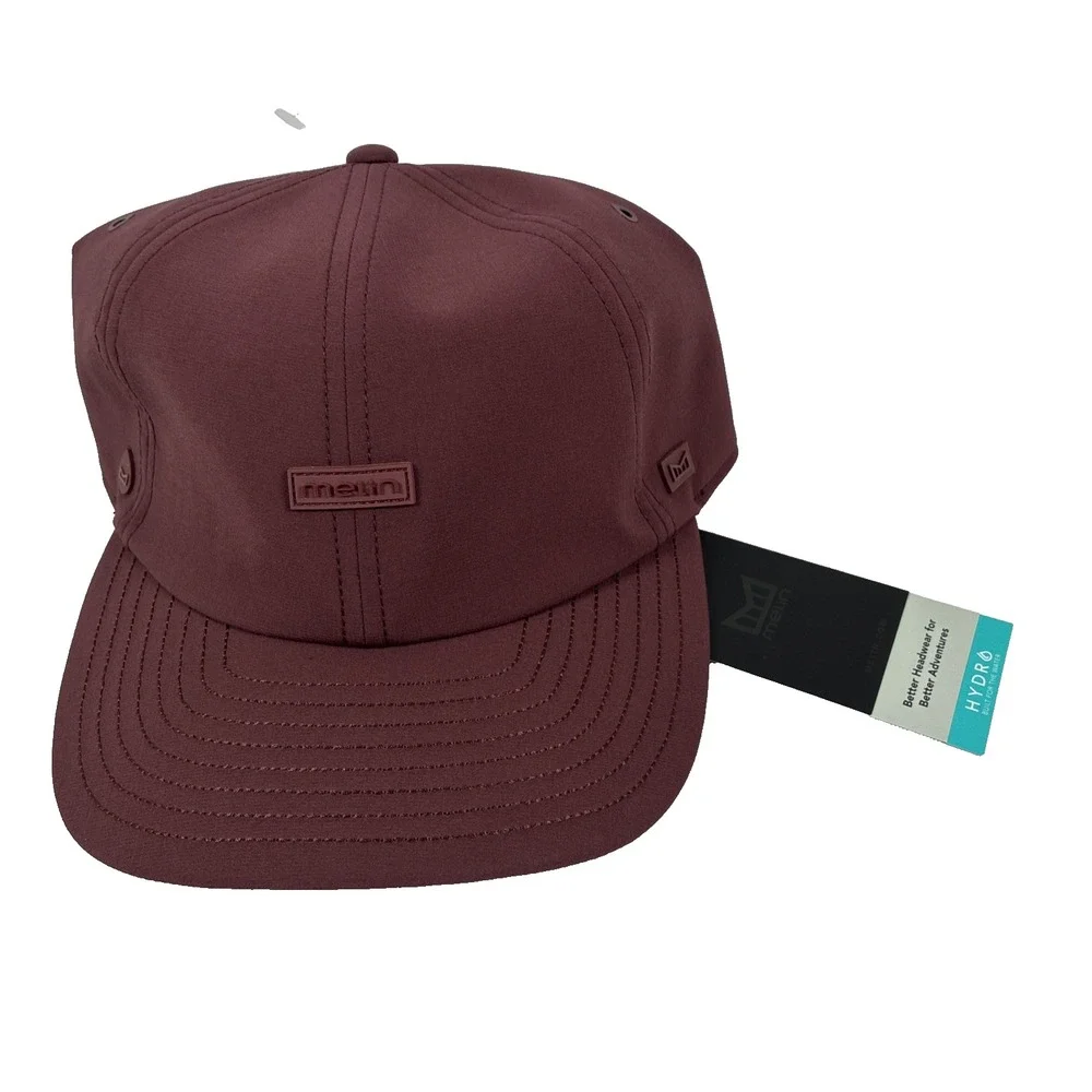 Melin The Legend Port Hydro Performance Hat Cap Wine NWT Golf Adjustable Size L